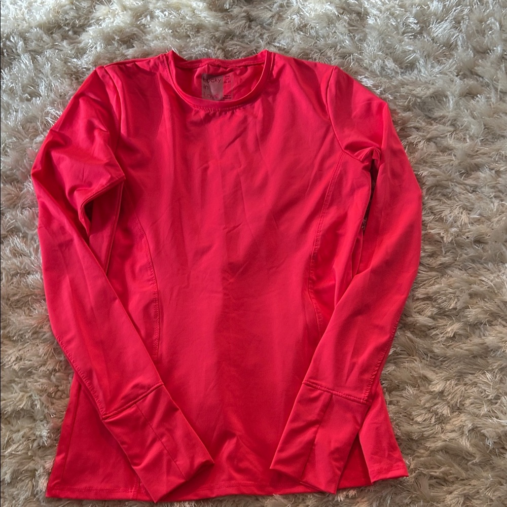 Lucky in Love Vibrant pink Long Sleeve Dry Fit